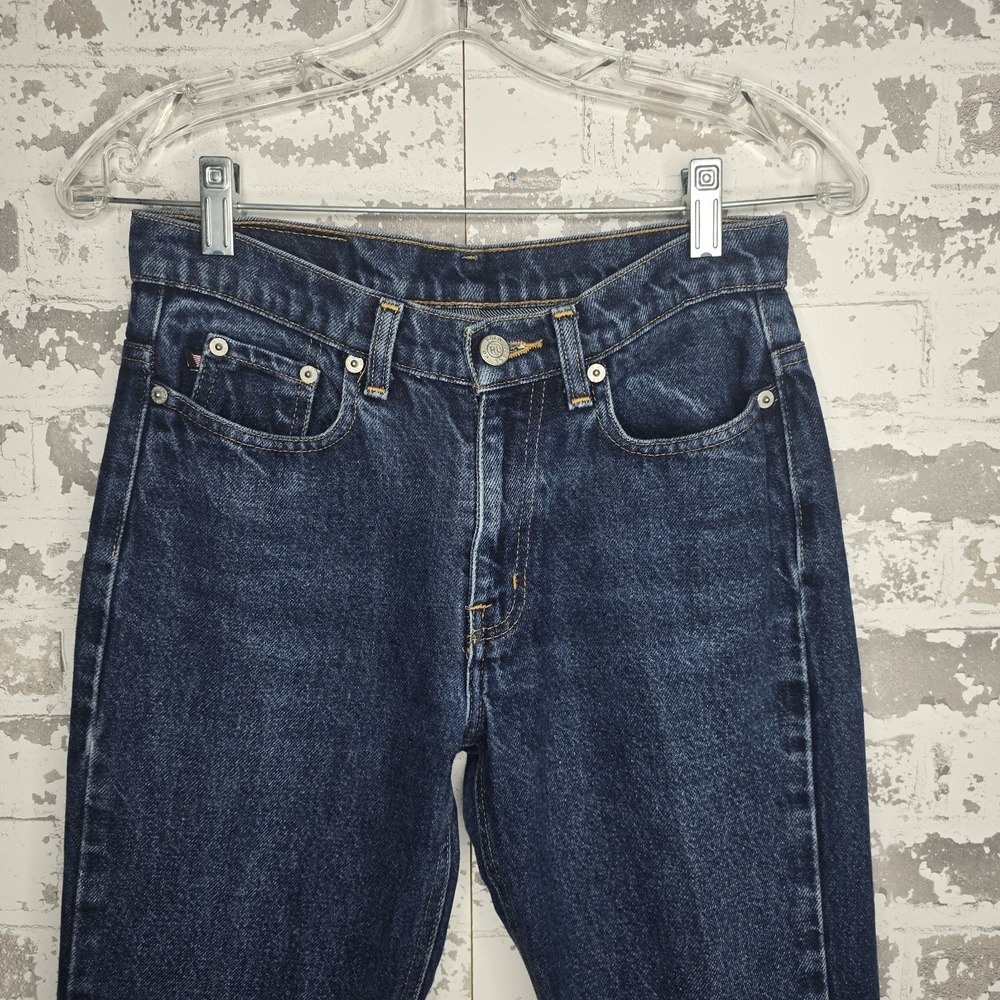 Polo Ralph Lauren Jeans Womens 2 Dark Wash Bootcut Mid Rise 100% Cotton Denim - Picture 2 of 11